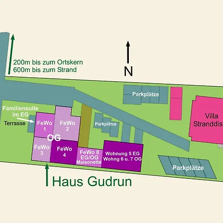 Stranddistel, Haus Gudrun Whg 3
